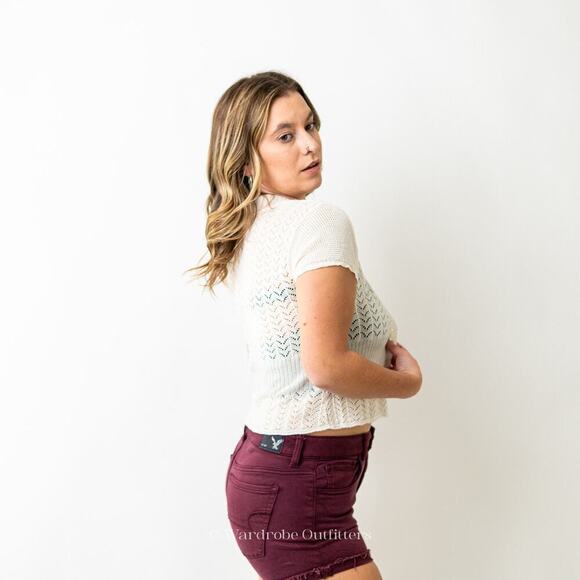 Vintage 90s Lace Crochet Cardigan - Picture 4 of 10